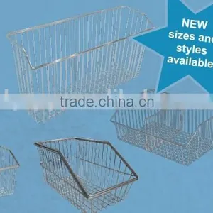 Small Metal Baskets for Hospital/Chrome Wire Baskets/Wall Pannel Baskets thumbnail-6