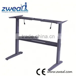 Dual Motor Metal Electric Height Adjustable Table Frames Factory Wholesale thumbnail-1