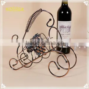 European Ornaments Home Decor Gift Metal Wire Wine Bottle Holder thumbnail-5