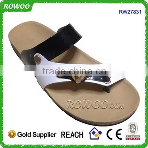 Latest New Collection White PU Cork Slippers for Men thumbnail-1