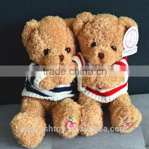 Lovely Stuffed Teddy Bear With T-shirt Animal Toy thumbnail-1