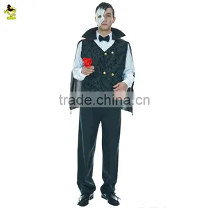 Men Mysterious Phantom Fantasy Dress Instant Costume for Halloween Party thumbnail-1