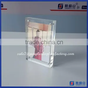 Wholesale YAGELI-PF46001 Clear Crystal Luxury Custom Made 4x6 4*6 ,3x5 Acrylic Frame thumbnail-2