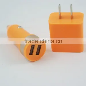 1 Set CN 2 in 1 Kit Charger 1 Pcs EU/US Plug +1pcs Car Charger Kit for IPhone 4 4S 3GS 3G IPod Touch thumbnail-5