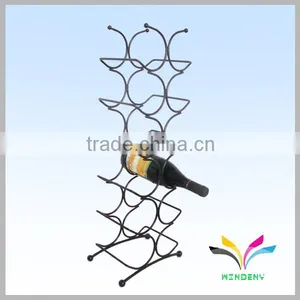Factory Good Quality Floor Stand Metal Wine Rack for Wine thumbnail-1