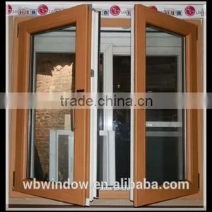 Easy Maintain Brown Color UPVC Tilt&turn Windows thumbnail-1