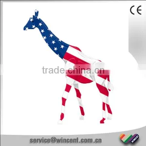 Coloured Flags Printing Giraffe Plywood 3D Puzzle thumbnail-1
