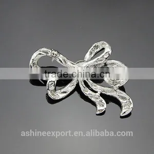 Cheap Beautiful Elegant Pearl Ribbon Shape Rhinestone Brooch/handmade Rhinestone Brooch thumbnail-3