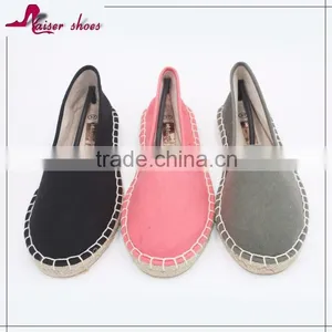 Cheap Wholesale Espadrille White Canvas Shoe in China Wholesale Fashion Canvas Shoe Quality Choice thumbnail-2