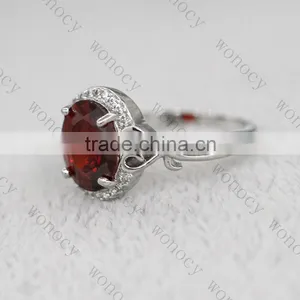 316L Stainless Steel High Quality Polished Infinity Love Crystal Wedding Ring Jewelry thumbnail-3