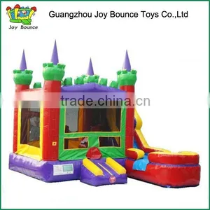 Air Bouncer Inflatable Trampoline Big Slide Bounce , Cheap Inflatable Bouncy Castle thumbnail-1