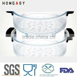 Eco-friendly Glass Food Steamer Steam Cooker thumbnail-1