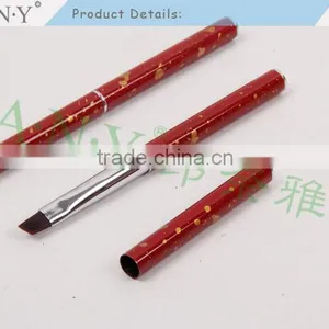 ANY 2016 Hot Sale Mental Handle Import High Quality Angled Hair Nail Art Brush Gel Pure Color thumbnail-2
