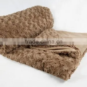 100% Polyester Soft Warm Cheap pv Fleece Gifts Promotional Blanket thumbnail-4