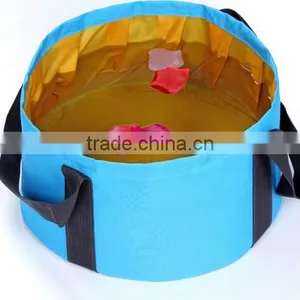 Outdoor Camping Hiking Travel Foldable Wash Basin Washing Bag Footbath New thumbnail-2