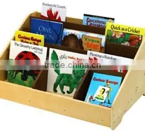 School Kids Wooden Book Display Rack With Mirror thumbnail-2