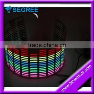 Colorful Flashing Led Car Sticker Music Rhythm Lamp Sound Actived Equalizer el Car Sticker for New Year thumbnail-1