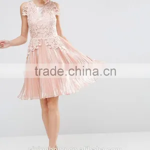 2016 Factory OEM New Design Spaghetti Strap Lace Women Dresses thumbnail-4