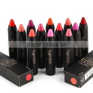 Newest 12 Fashion Colors Name Sugar Box Mini Water Sense Lip Stick Lipstick Pencil, Long Lasting Than Kiss Proof thumbnail-2