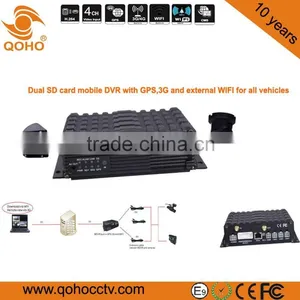 4 Channel 258GB SD Car Mobile DVR GPS 3G WIFI For Vehicles With Full-Metal Housing thumbnail-2