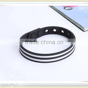 Noproblem Tourmaline Friendship Fashion Power Health Elastic Silicone Bracelet for Couple thumbnail-1
