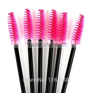 10pcs/lot New Make up Pink Disposable Eyelash Brush Mascara Applicator Wand Brush thumbnail-3