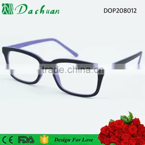 Good Sale CP Injection Fake Acetate Thin Optical Frames With Rubber Finish thumbnail-2
