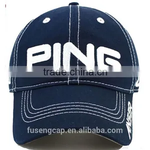 Wholesale White Cotton 3d Emroidery Baseball Cap Hat thumbnail-2