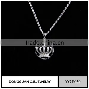2016 the Newest Designs Fashion 925 Sterling Silver Pendant With Pink Stone Wholesale Price thumbnail-5
