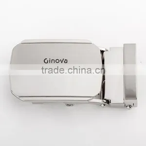 Top Sale Custom Logo Black Automatic Men's Slide Buckle Belt thumbnail-3