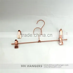 HH Ctopper Gold Finishing Metal Metal Coat Expandable Clip Clothes Hanger Adjustable Clothes Hanger thumbnail-4
