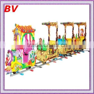 Professional Outdoor and Playground Rides Mini Track Train for Sale Electric thumbnail-1
