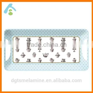 Custom Melamine Serving Tray With Handles thumbnail-1