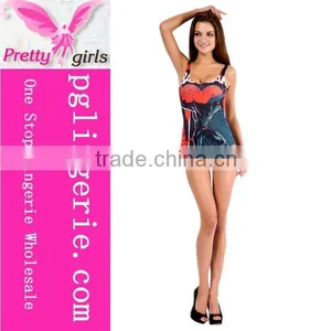 OEM Custom Sublimated Pretty One Piece Swimsuit thumbnail-2