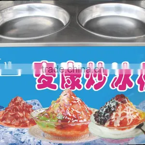 35cm Pan Double Round Pans Fry Ice Cream Machine thumbnail-1