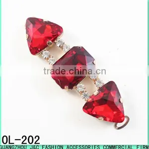 2017 Best Selling Jewelry Red Rhinestone Shoes Ornament thumbnail-1