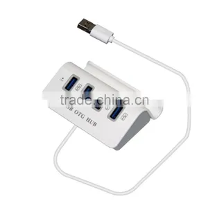 4 Ports USB 2.0 OTG HUB / Dock for Mobile Phone / Computer 480Mbps Transmission Speed thumbnail-1