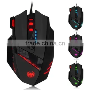 ZELOTES 12 Programmable Buttons LED Optical Professional High Precision USB Gaming Mouse thumbnail-6