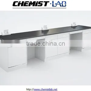 Heavy Duty Steel Physical Lab Work Table With Full Height Drawers & Epoxy Resin Top thumbnail-1