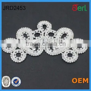 New Arrival Bridal Jewelry Bling Crystal Rhinestone Applique for Wedding Dress thumbnail-3
