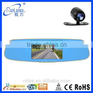 2016 Now Product Android 4.4 Smart Rearview Mirror Dual Car Dash Camera With GPS thumbnail-1