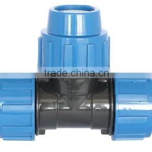Supply Plastic Compression Fitting PP / PE Material Pipe Fitting thumbnail-2