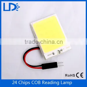 5050smd Car Interior Lamp DC12V Dome Light COB 24 LED Auto Panel Lamp Reading Lights thumbnail-2