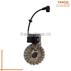 High Quality Gasoline Brush Cutter Ignition Coil and Magneto Flywheel Spare Parts for 1E34F thumbnail-1