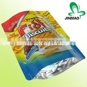 Plastic Stand up Snack Food Packaging Bag With Zipper thumbnail-1