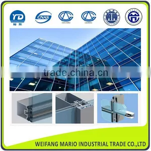 Curtain Wall Glass Wall Aluminum Curtain Wall System thumbnail-1
