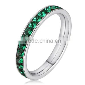Wholesale High Quality China Birthstone Rings Factory Stainless Steel Jewelry thumbnail-3