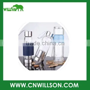 Tall Double Wall Clear Glass Mug Without Handle Glass Cup thumbnail-1