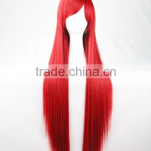 Hot Sale 100cm Long Straight White/pink/red Ladies Synthetic Hair Wig,heat Fibre Anime Cosplay Wig Peruca thumbnail-4