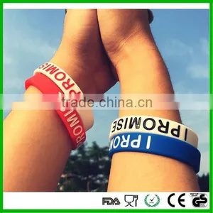 Customized Free Sample Silicone Bracelets & Bangles thumbnail-2